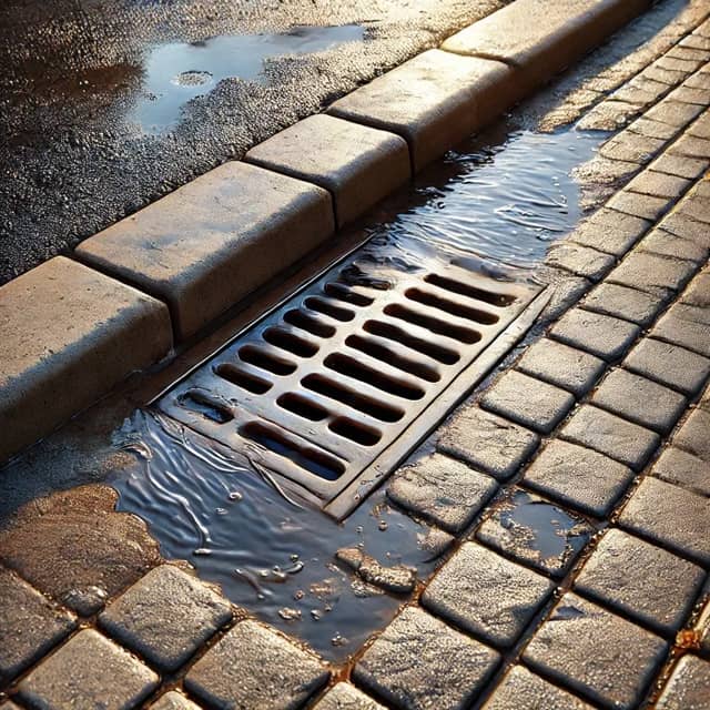 Image of a blocked drain in Aireborough Leeds West Yorkshire, highlighting expert services.