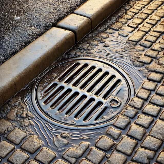 Image of a blocked drain in Carlton Leeds West Yorkshire, highlighting expert Drain Unblocking services.