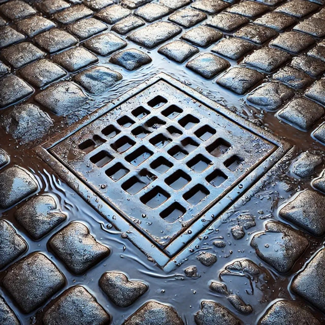 Image of a blocked drain in Otley West Yorkshire, highlighting expert services.
