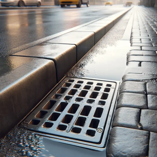 Image of a blocked drain in Sturton Grange West Yorkshire, highlighting expert drain unblocking services.
